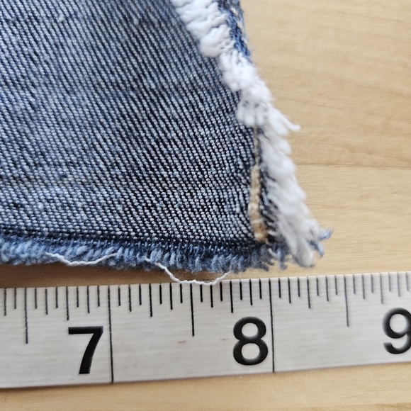 Judy Blue Jeans Women's 7/28 Blue Straight Fit Release Hem Wiskered - Picture 12 of 13